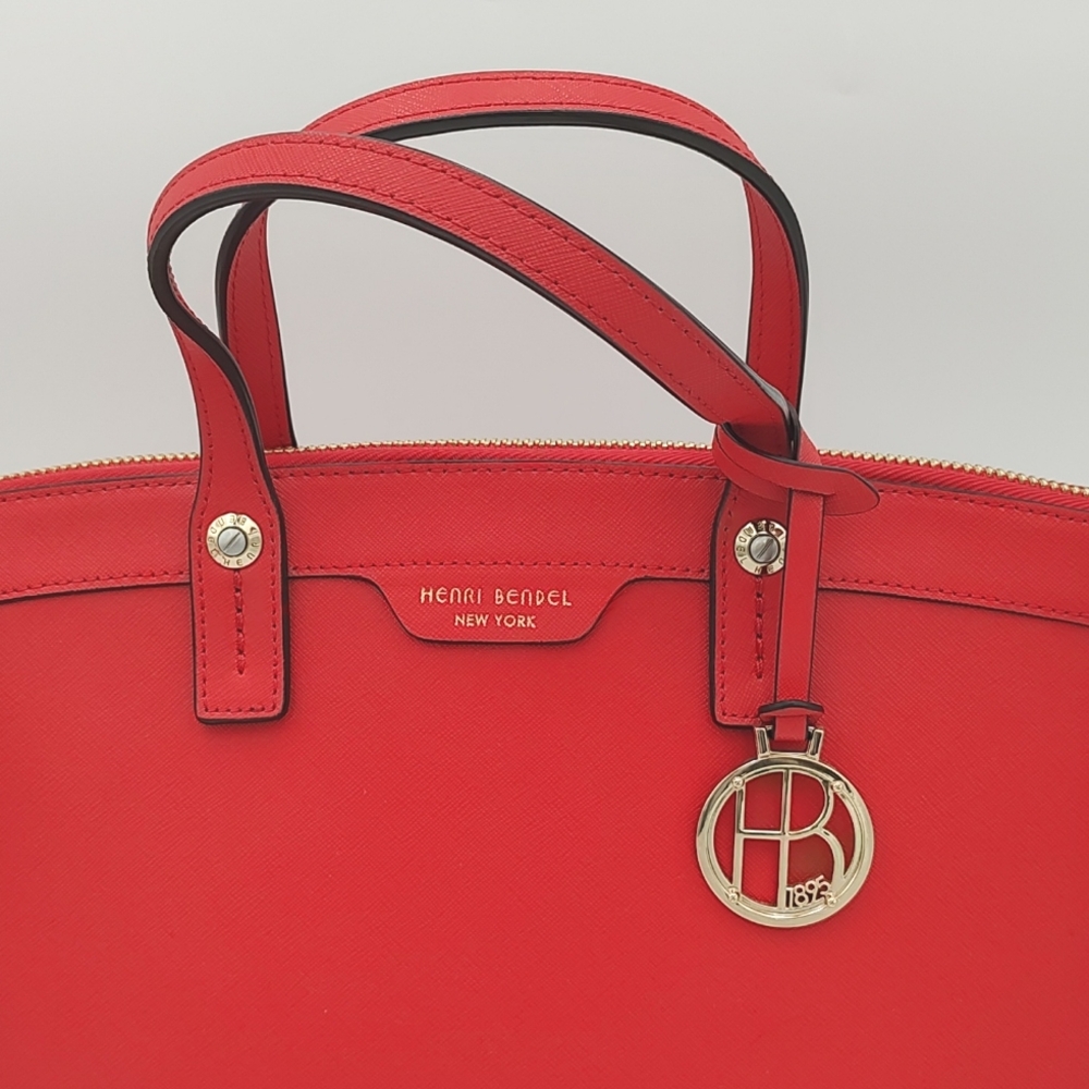 Henri Bendel Red Crossbody Satchel - Picture 2 of 15